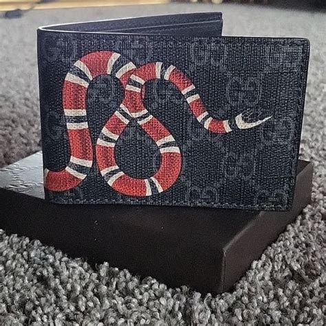 gucci snake.belt|authentic Gucci snake wallet.